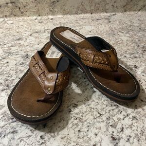 Brown Leather Clark’s Sandals NWT
